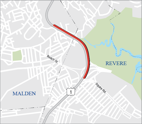 Malden and Revere: Improvements at Route 1 (Northbound) 